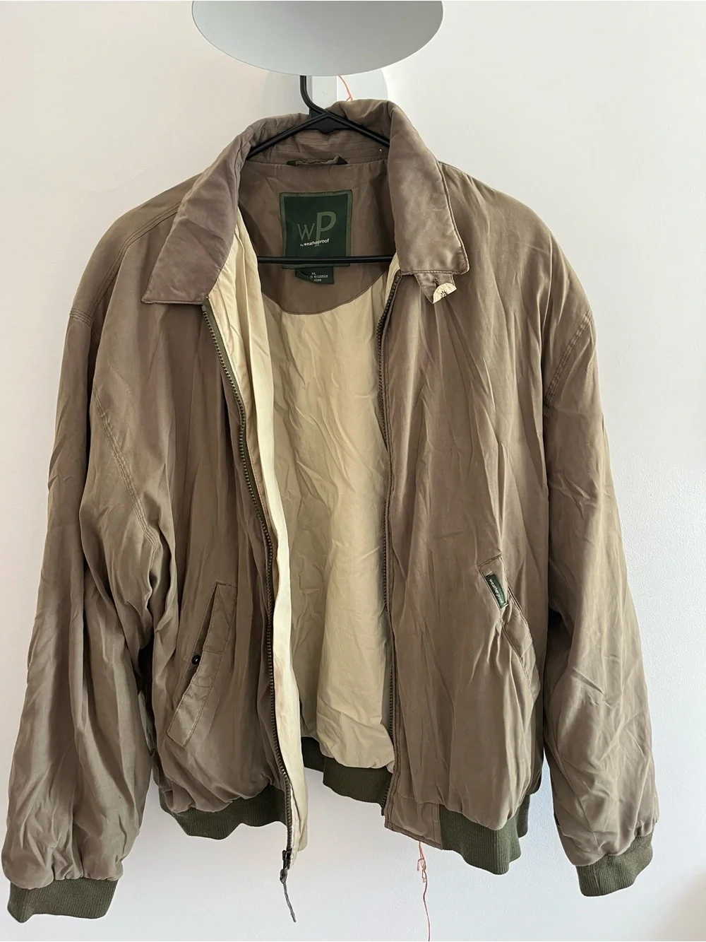Weatherproof Brown Reversible-Look Bomber Jacket